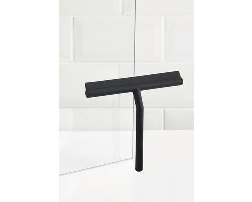 REIKA douchecabinewisser, 21 cm, matzwart