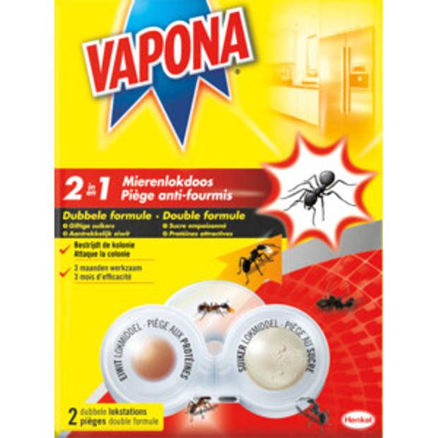 Vapona Dubbele Mierenlokdoos 2 stuks