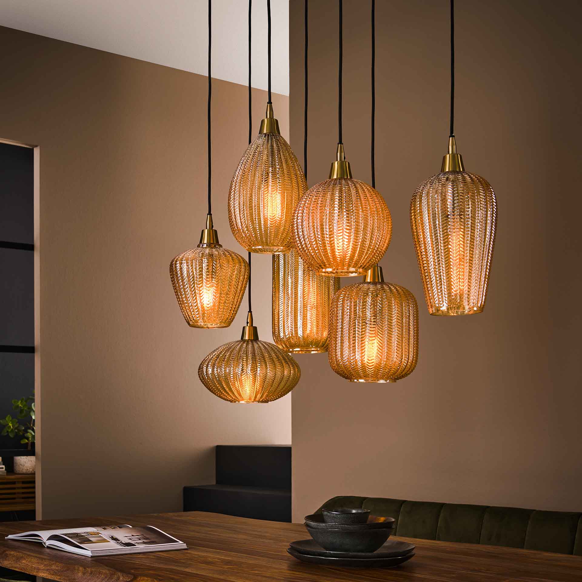 by fonQ  Amina Hanglamp - Amber