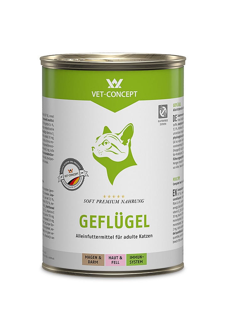 Vet-concept kattenmenu gevogelte 6 x 400 gram