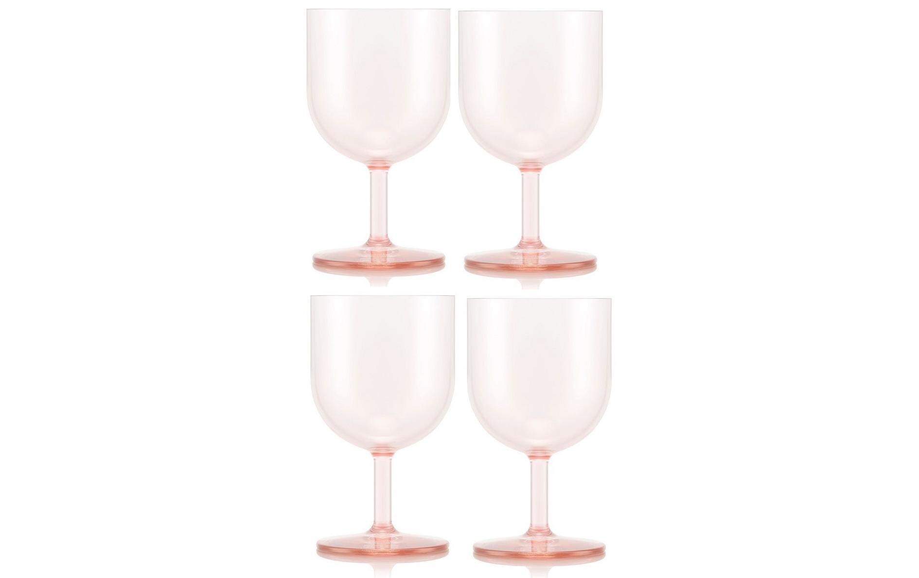 Outdoor-Weinglas Oktett 250 ml, Rosa, 4 StückRotweingläser für draussen