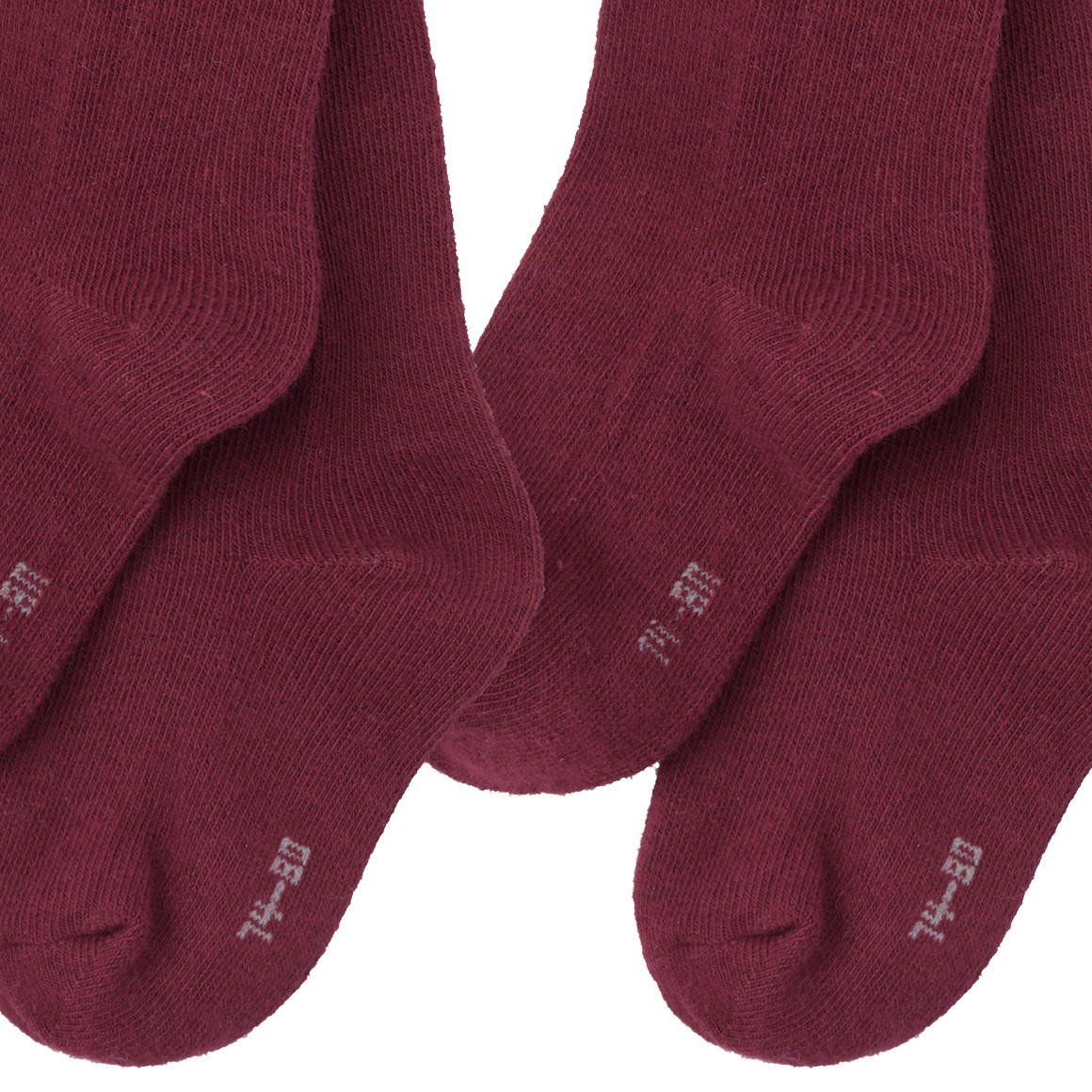 Topomini 2 Baby Strumpfhosen unifarben dunkelrot