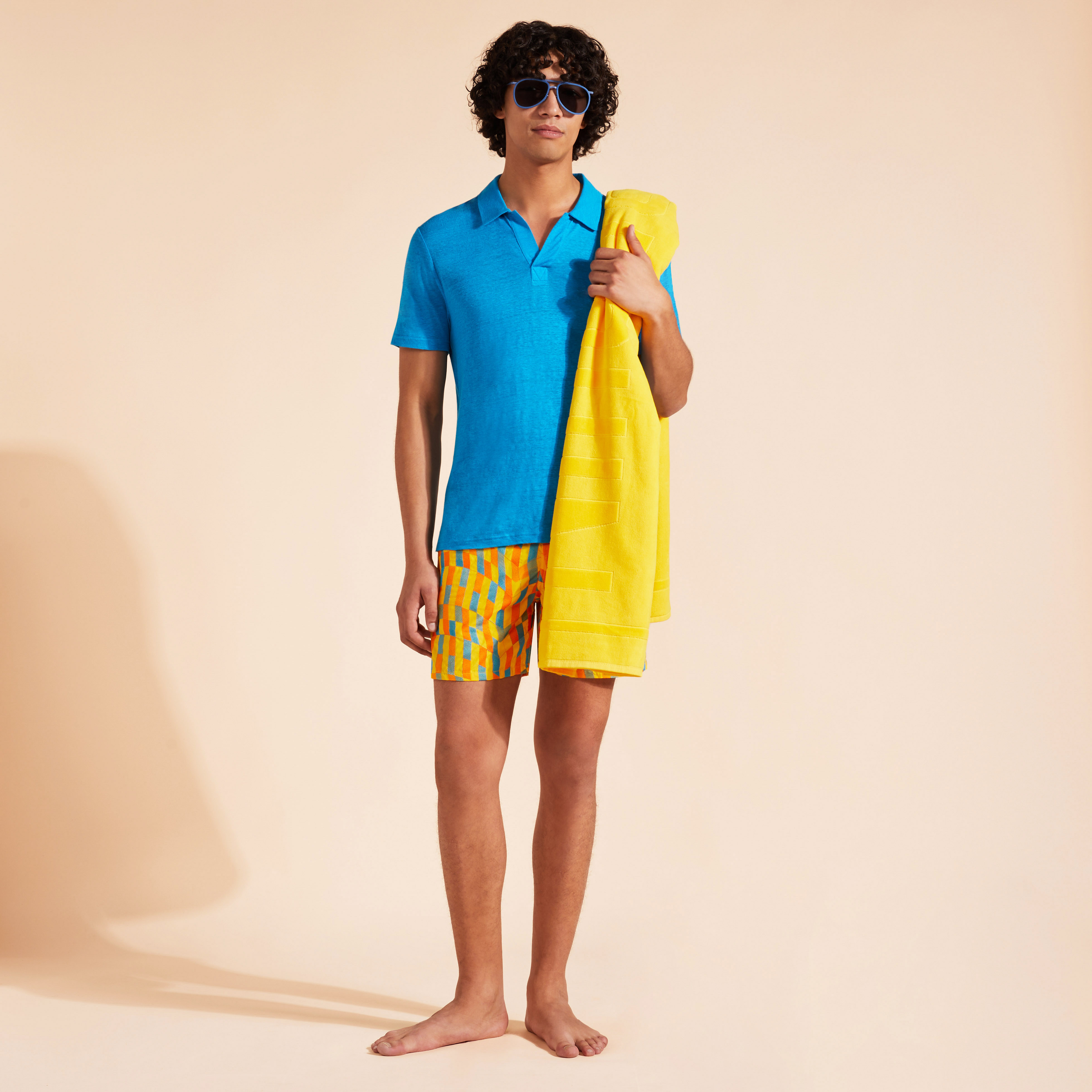 Polo en jersey de lin homme uni | Site Vilebrequin | PYRE9O00