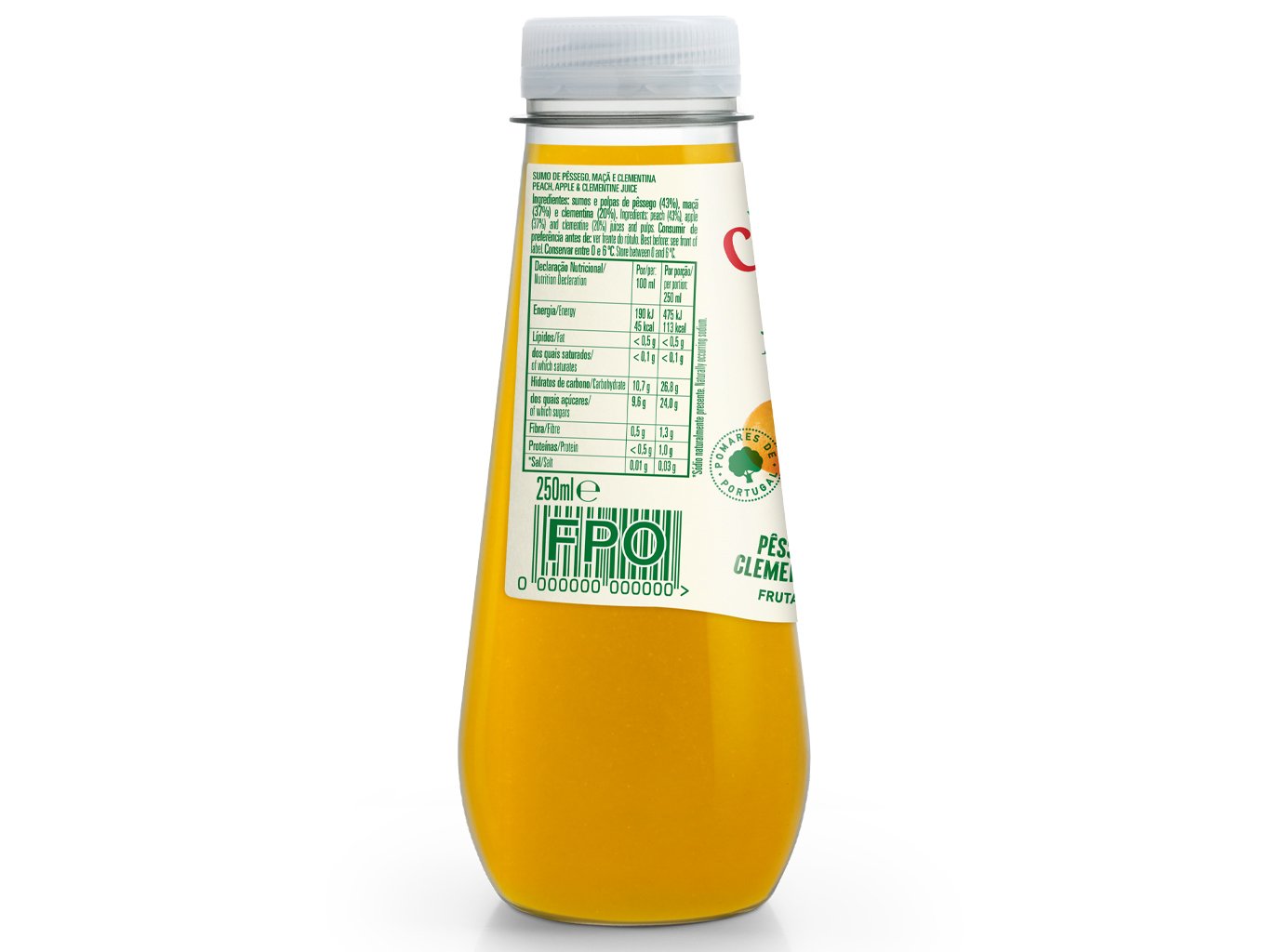 SUMO COMPAL PÊSSEGO E CLEMENTINA 250ML