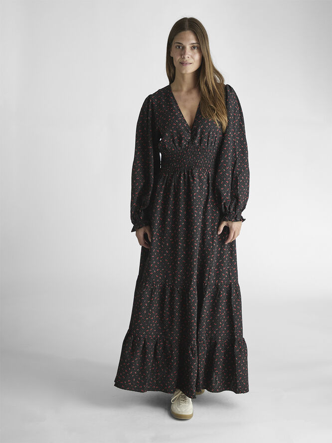 Neo Noir Lumia Floral Dots Dress Black