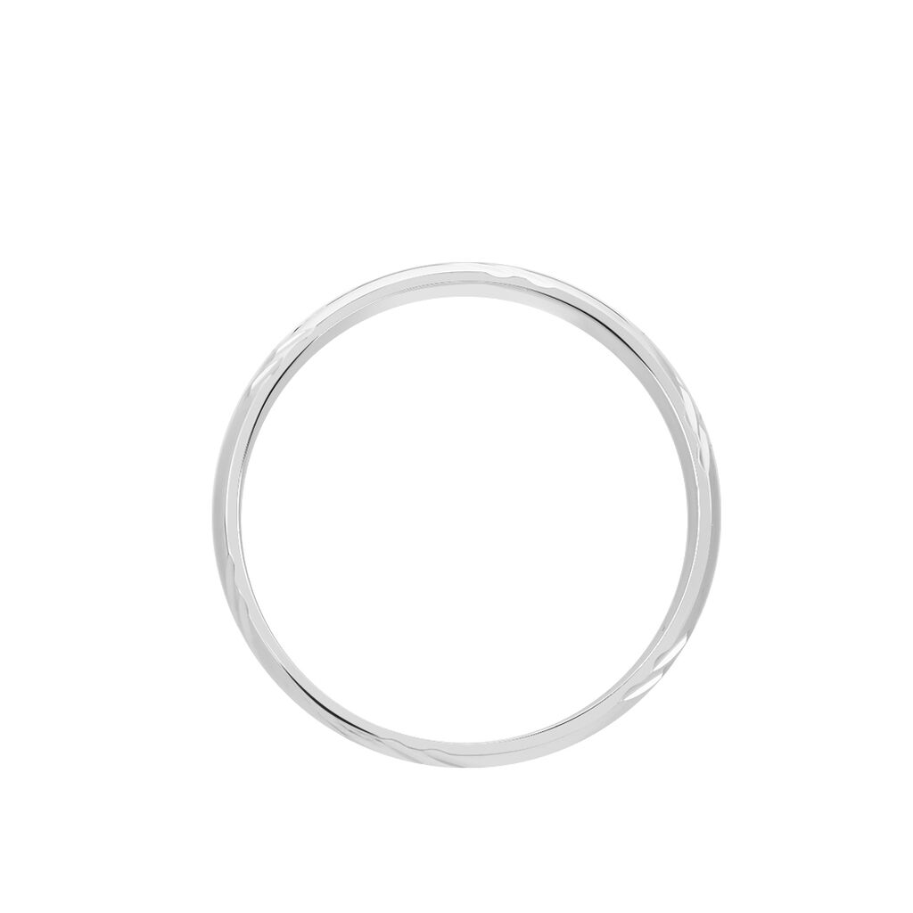 Alliance Soriya Demi Jonc Classique Argent Blanc