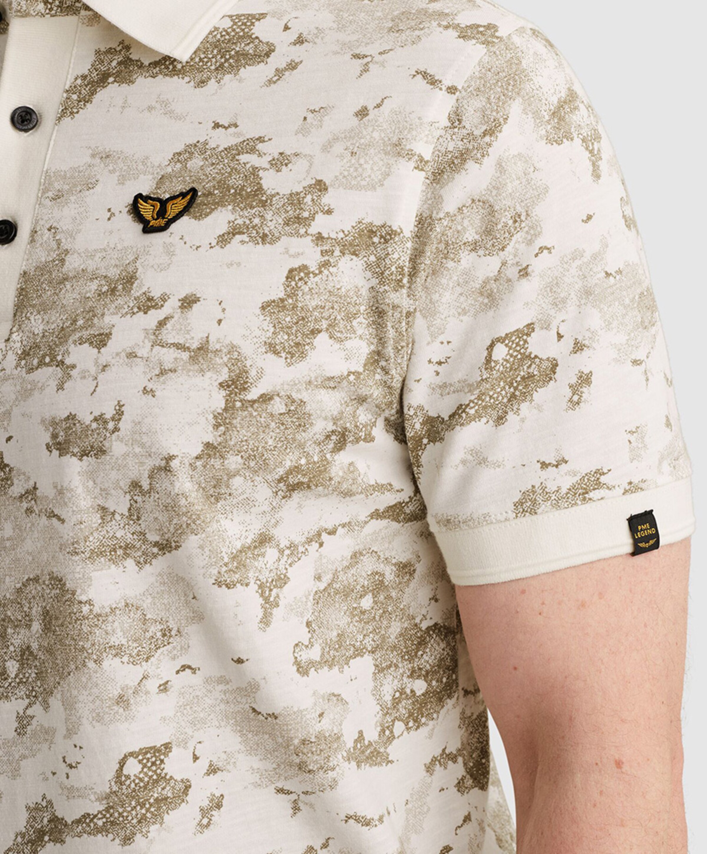 PME Legend Heren polo ecru