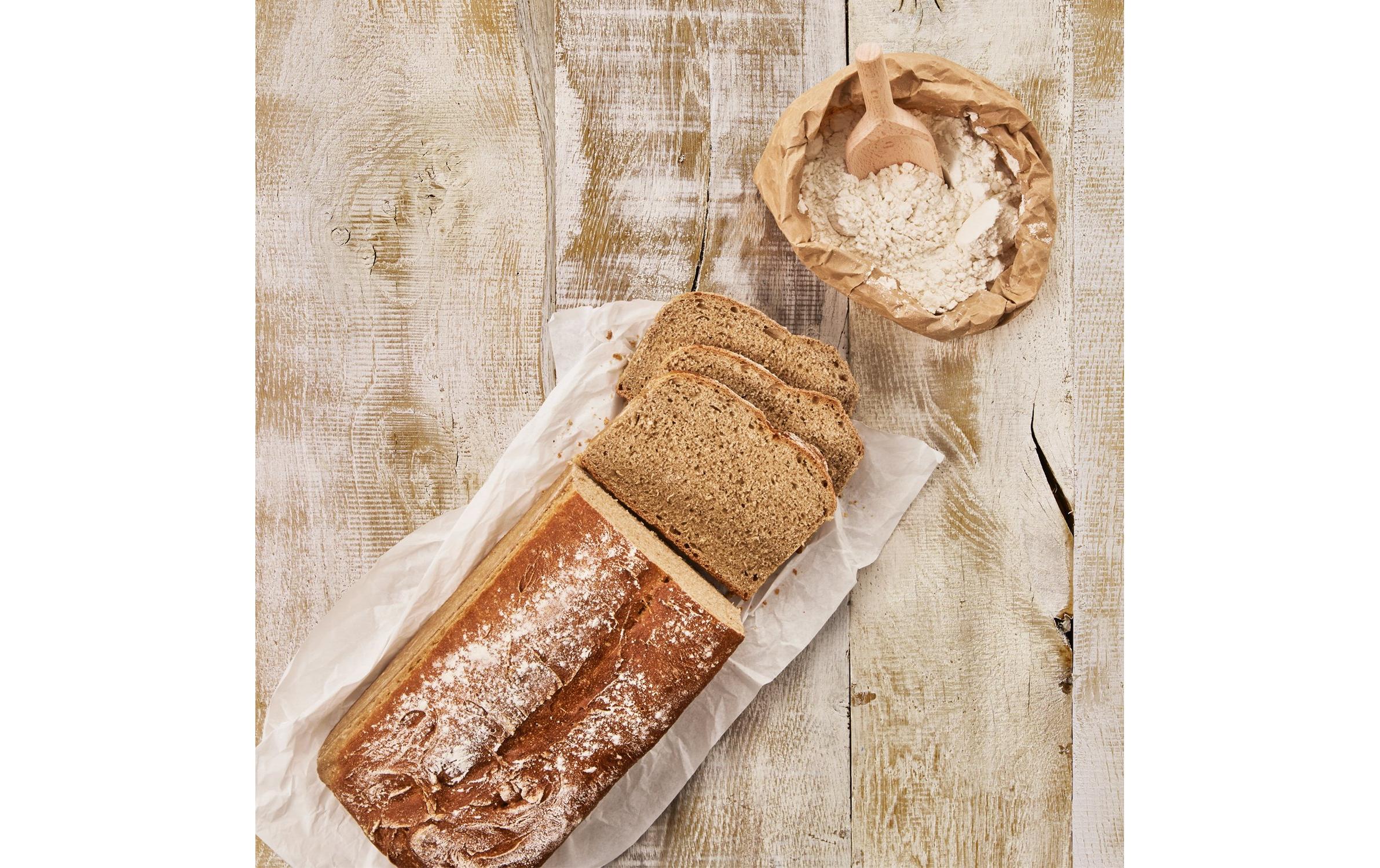Brotkasten Laib und Seele WeissDekorativer Brotkasten mit Deckel