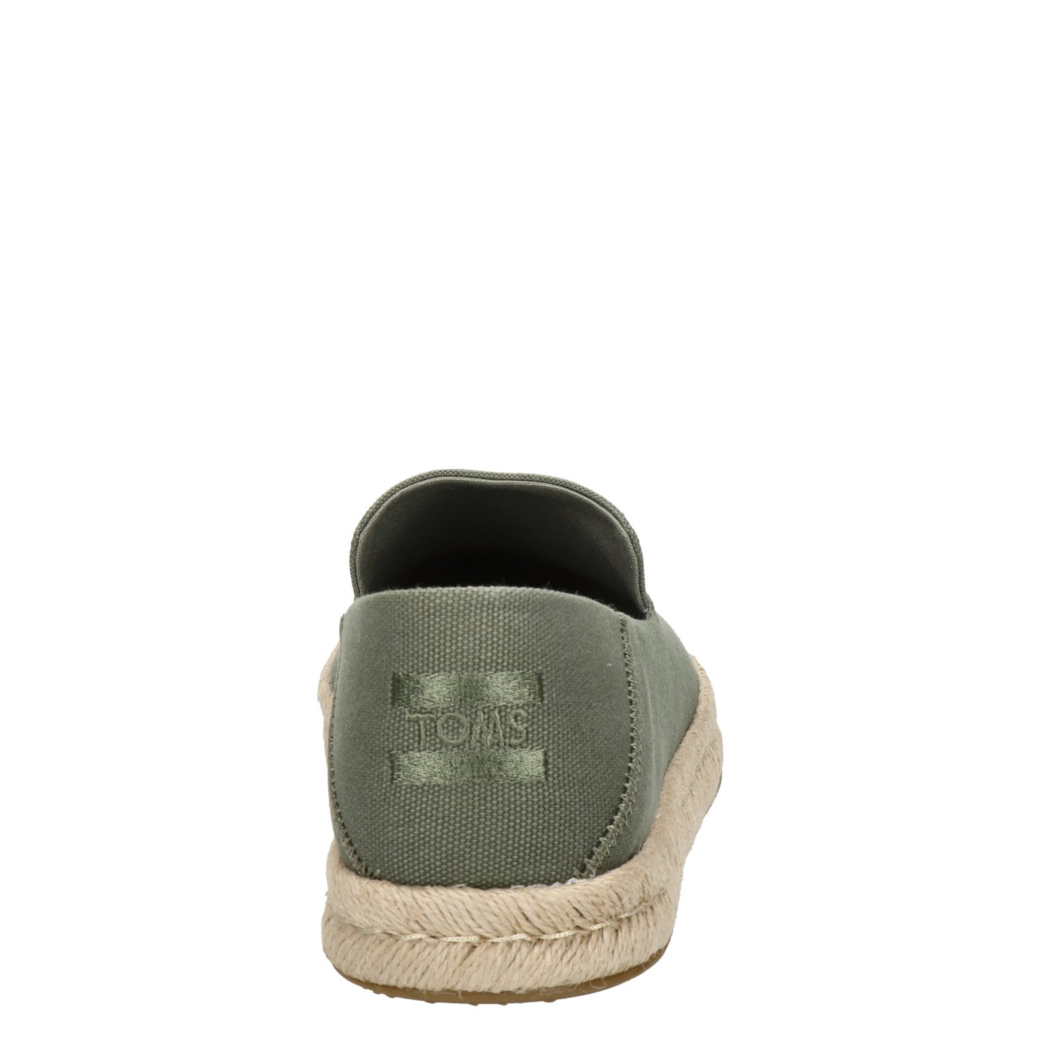 Santiago heren espadrille Toms Groen