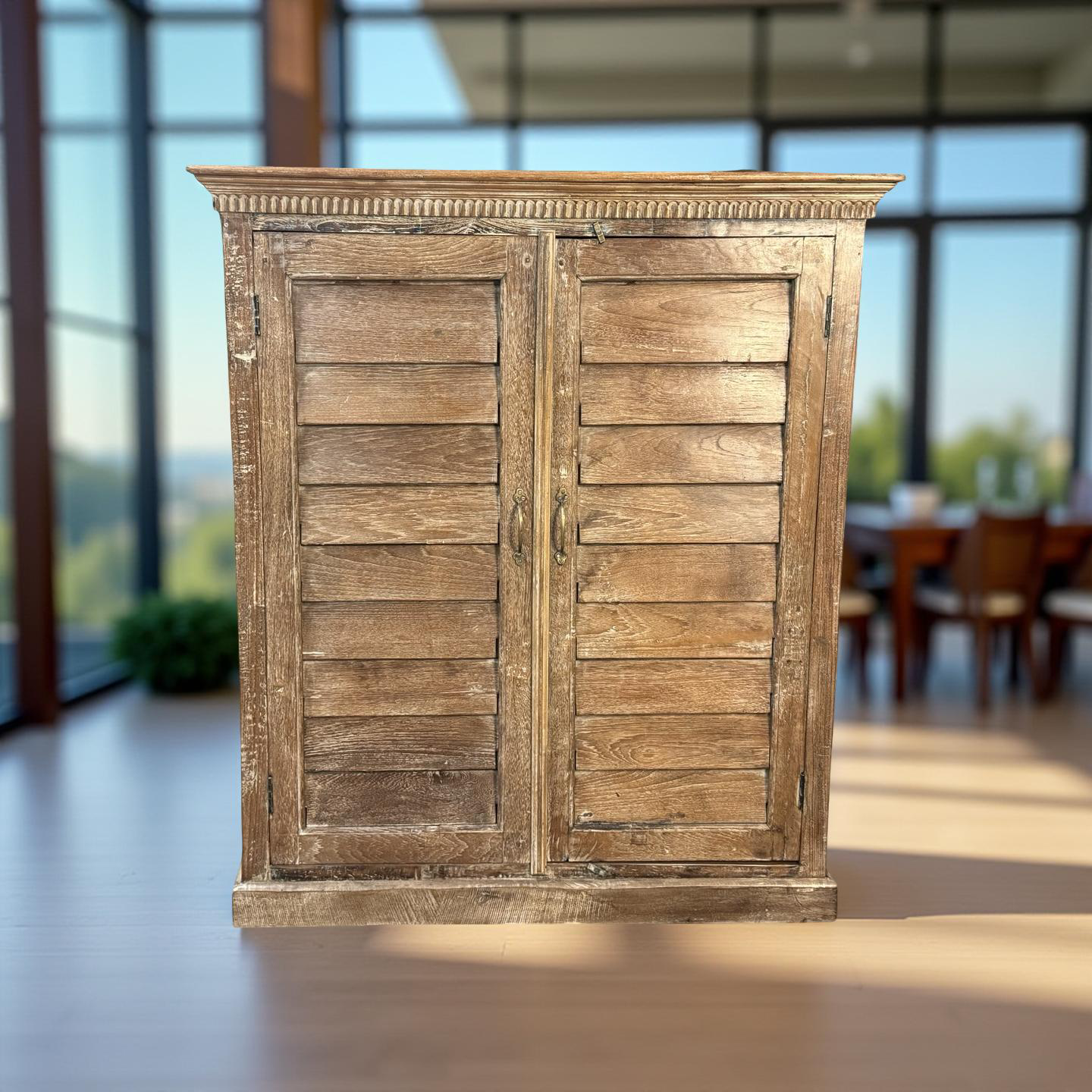 Wandkast 2 deur shutter naturel