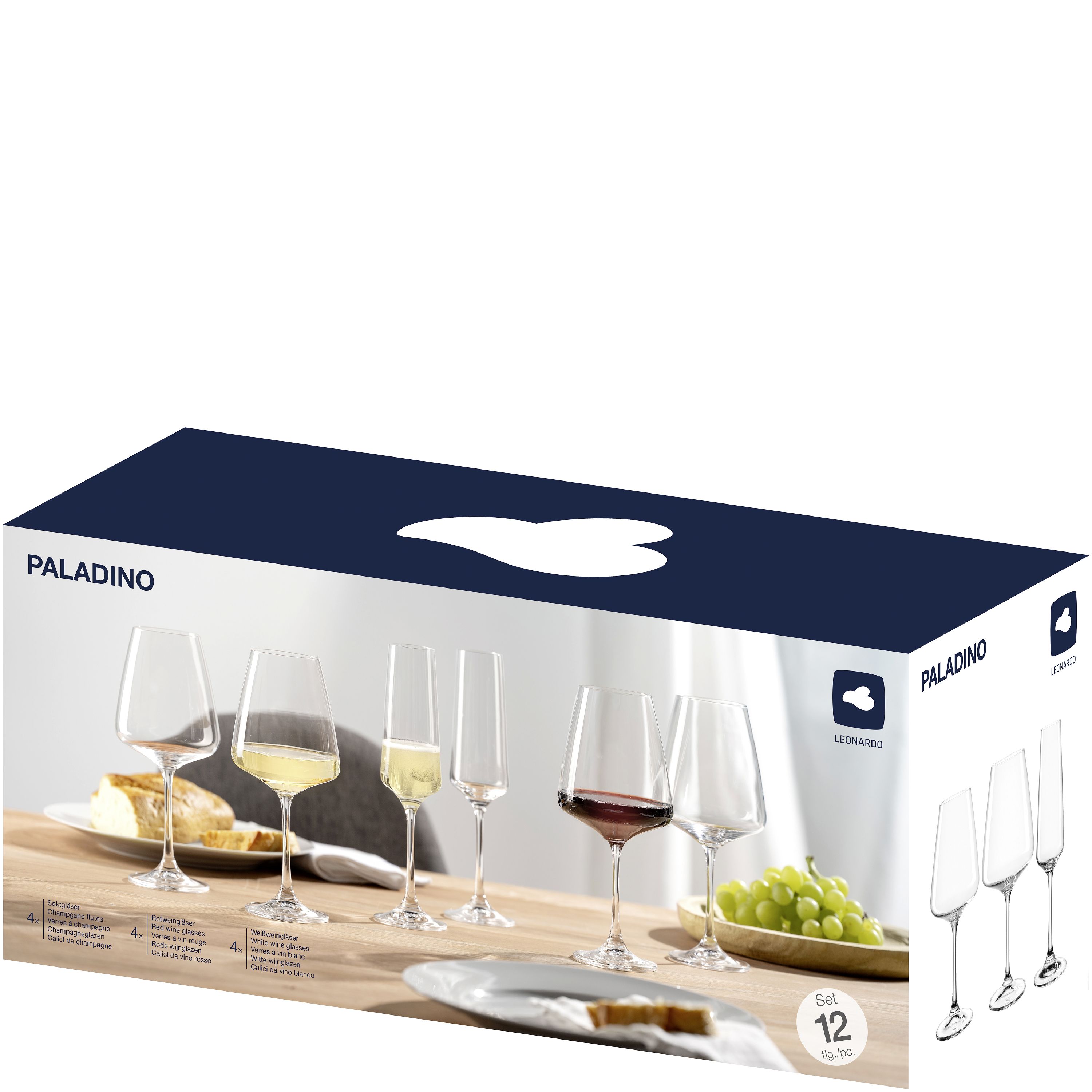 Kelchglas-Set LEONARDO PALADINO