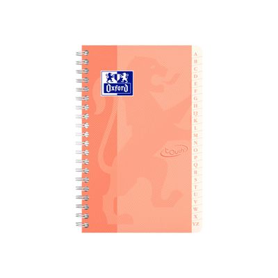 Oxford Touch - Répertoire à spirale 11 x 17 cm - 100 pages - petits carreaux (5x5 mm) - disponible dans différentes couleurs