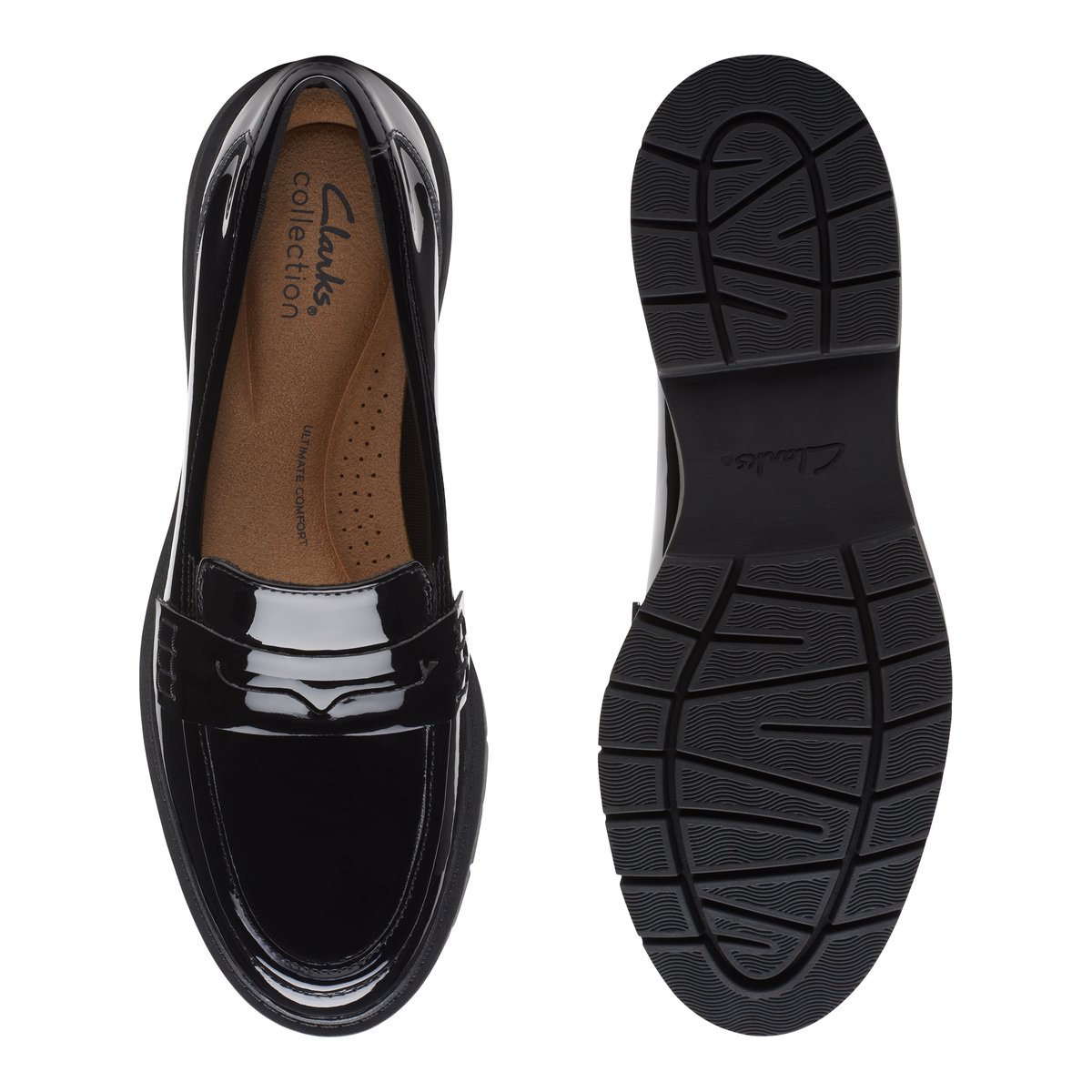 CLARKS-Westlynn_ayl-Flâneurs - Semelle tracteur - Noir