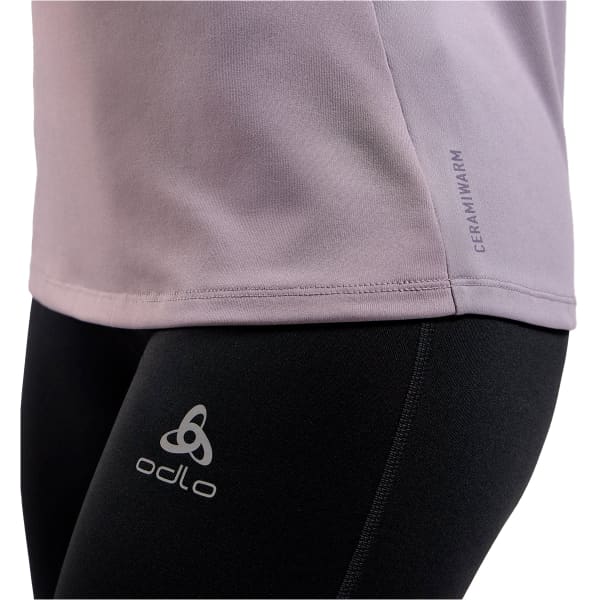 T-shirt running ODLO ESSENTIAL CERAMIWARM MID LAYER 1/2 ZIP W GRAY RIDGE
