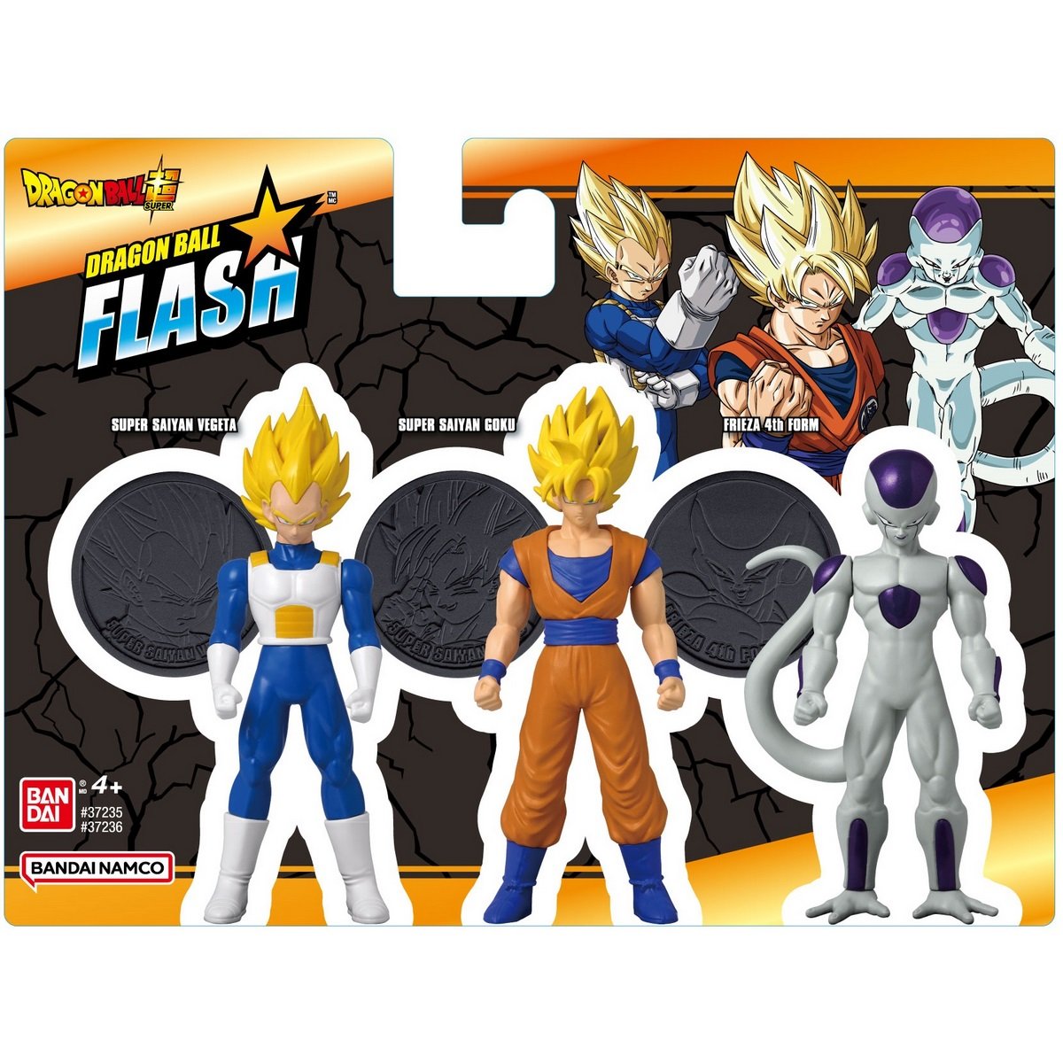 Dragon Ball - pack de 3 figurines flash series - 10 cm