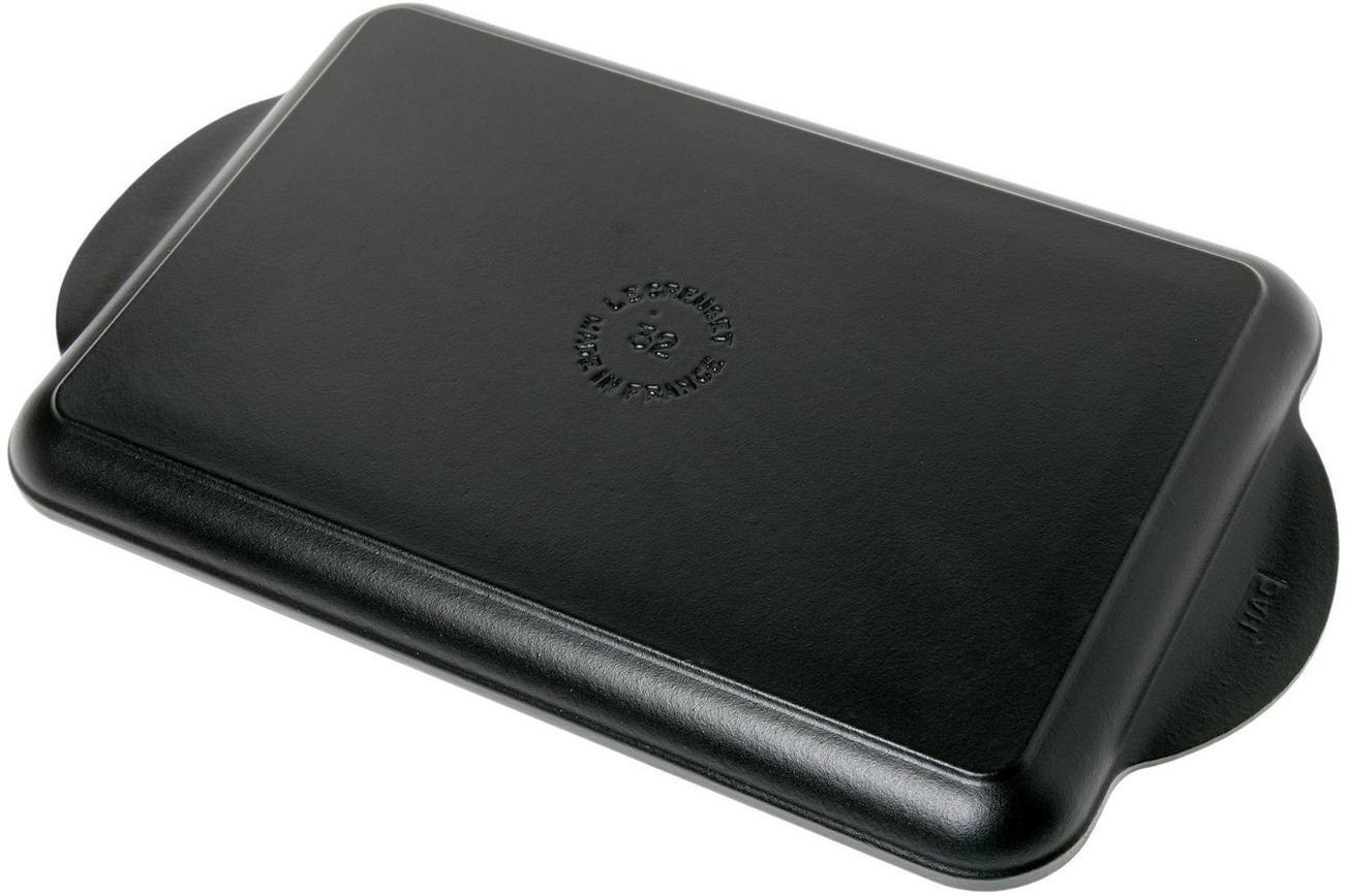 Le Creuset La Fonte émaillée rechthoekige grillpan 32 cm, zwart