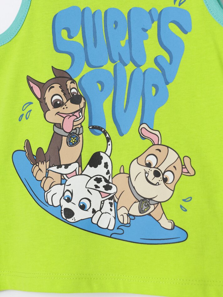 Conjunto de camiseta e shorts da Patrulha Canina - Nickelodeon - Verde