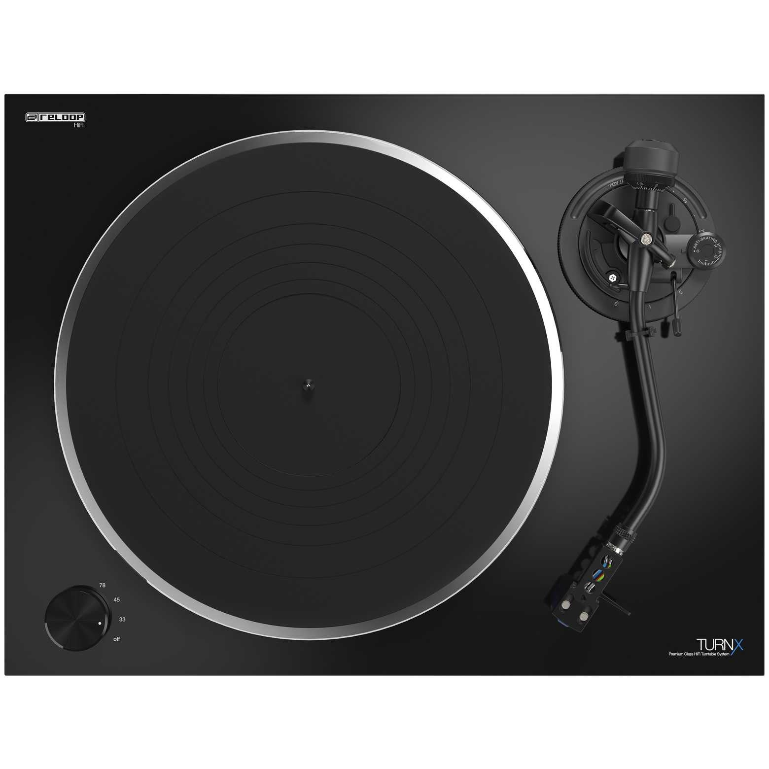 Reloop Turn X HiFi platenspeler met Ortofon 2M Blue cartridge