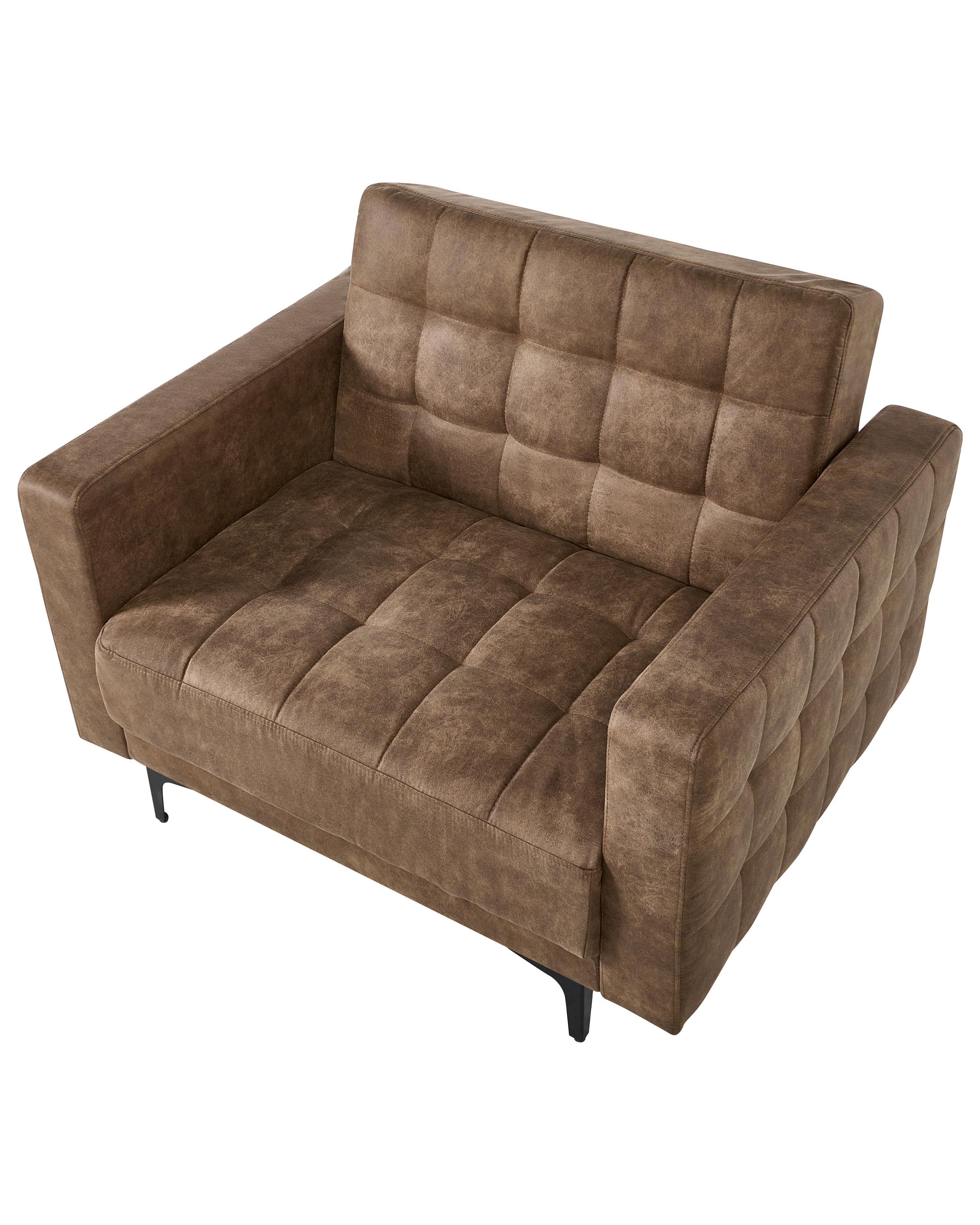 Fauteuil ABERDEEN Kunstleer Bruin