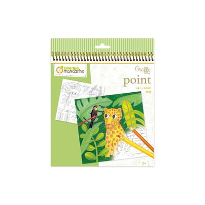 Graffy Point, Jungle - Carnet de coloriage à relier - Avenue Mandarine