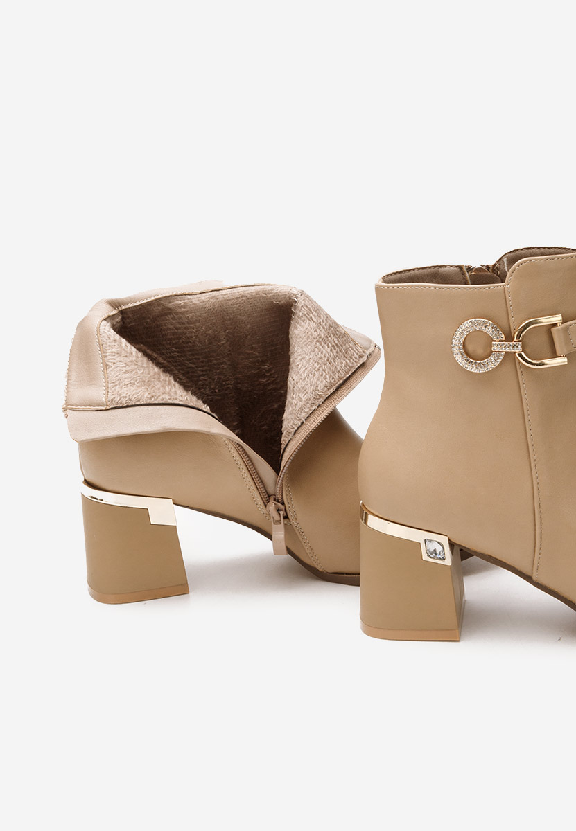 Bottines élégantes kaki Margie