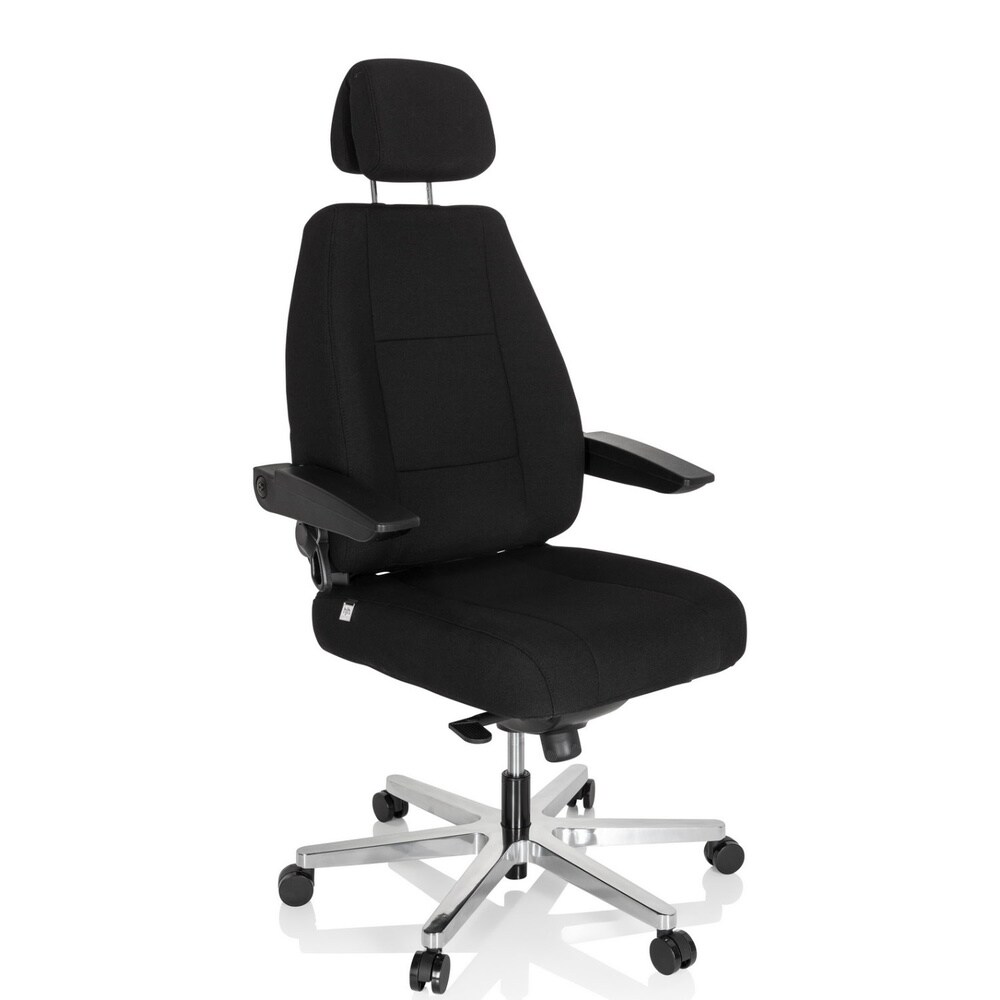 XXL Drehstuhl 24 HOURS I Stoff mit abklappbaren Armlehnen hjh OFFICE