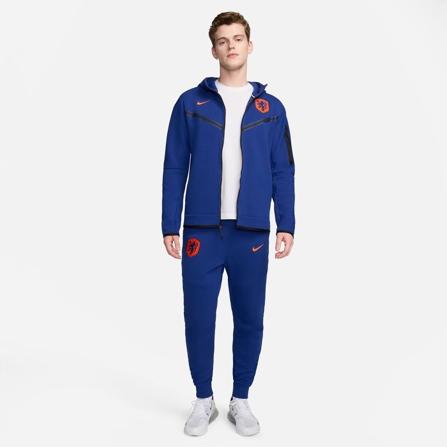 Pays-Bas Sweat à Capuche NSW Tech Fleece FZ - Bleu Marine/Orange