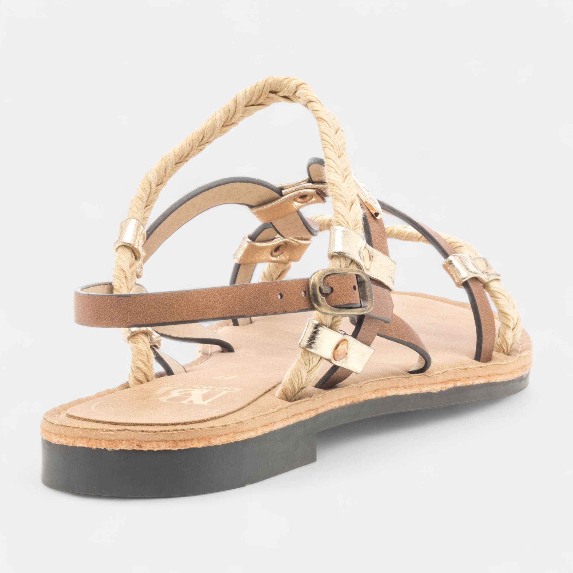 Nu-pieds Femme camel