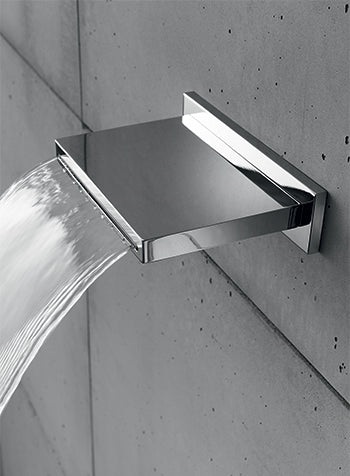 Hotbath Archie wanduitloop waterval RVS