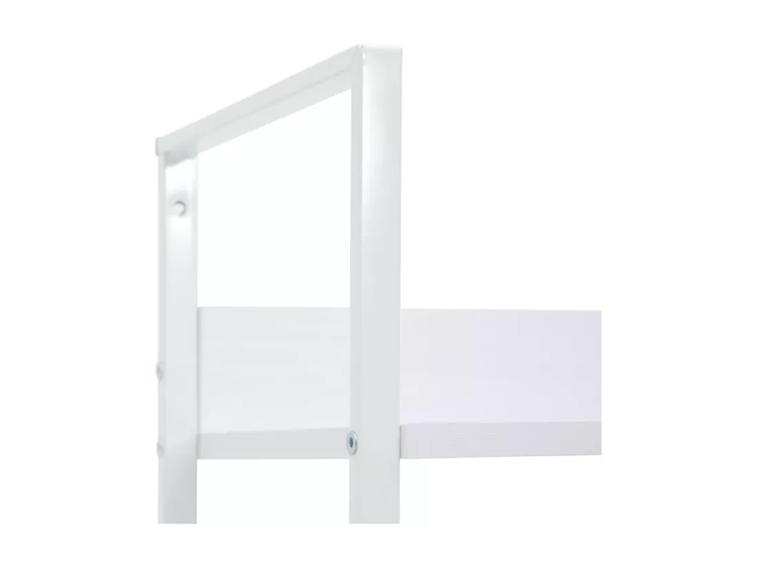 Bibliothèque à 5 niveaux Blanc 60x27,6x158,5 cm Aggloméré