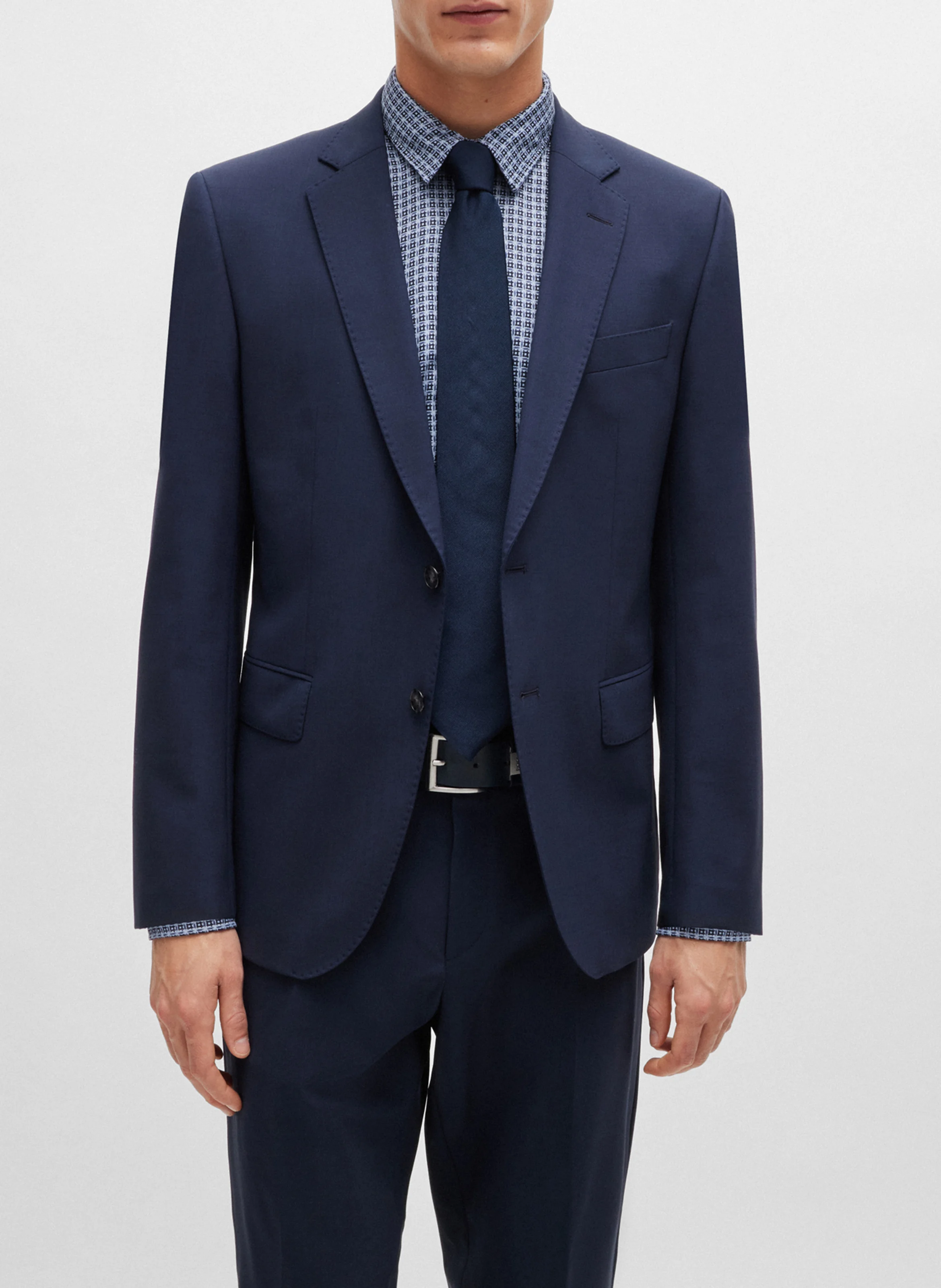 Chemise décontractée imprimée| Bleu