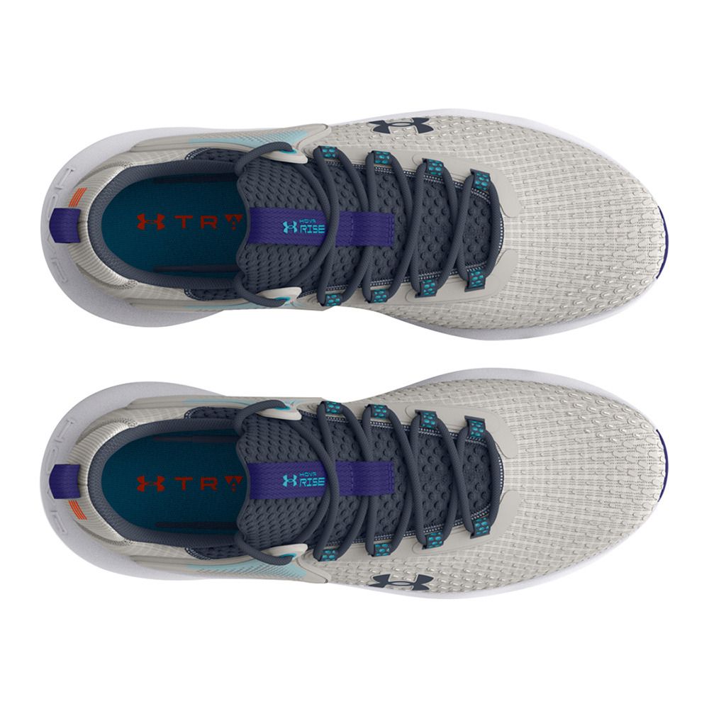 Under Armour UA HOVR RISE 4 - Chaussures training Homme gray mist/sonar blue/downpour gray