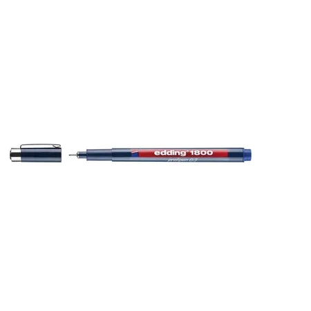 edding 1800 Faserzeichner Profipen, blau, 0.35mm