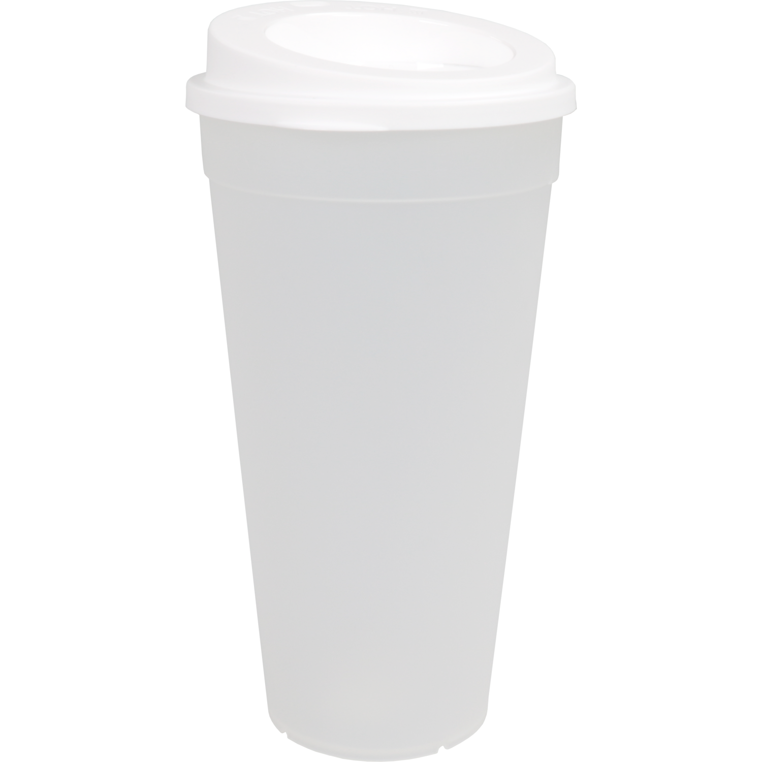 ÖkoCup Deksel, PP, rond, reusable, met drinkgat, Ø90mm, wit
