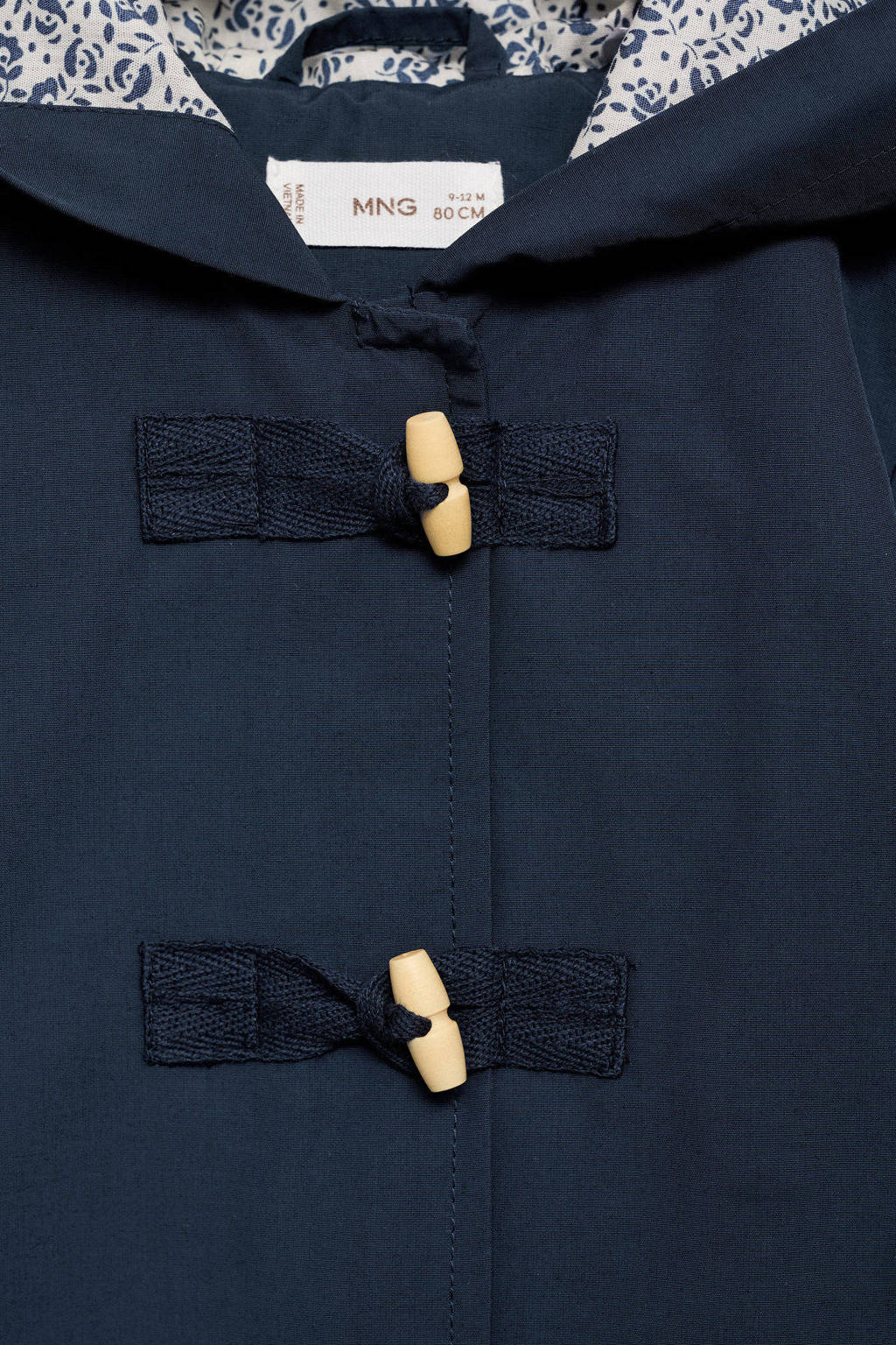 Mango Kids winterjas donkerblauw