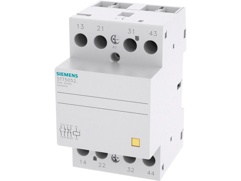 Siemens Insta-Schütz 2S2OE ACDC230 V 63A Insta-Schütz mit 2 Schliessern, und 2Ö Kontakt für AC 230 V, 400 V 63A Ansteuerung AC 230 V DC 220 V