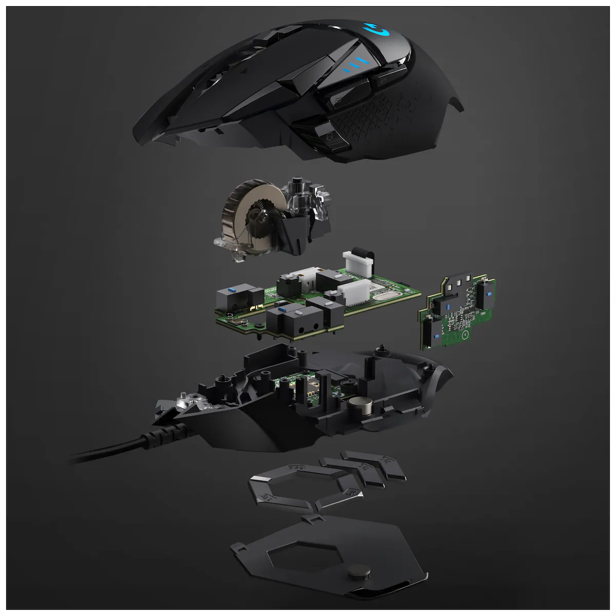 Logitech G502 Hero USB gamingmus (sort)