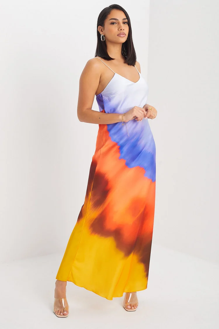 Robe violette tie and dye