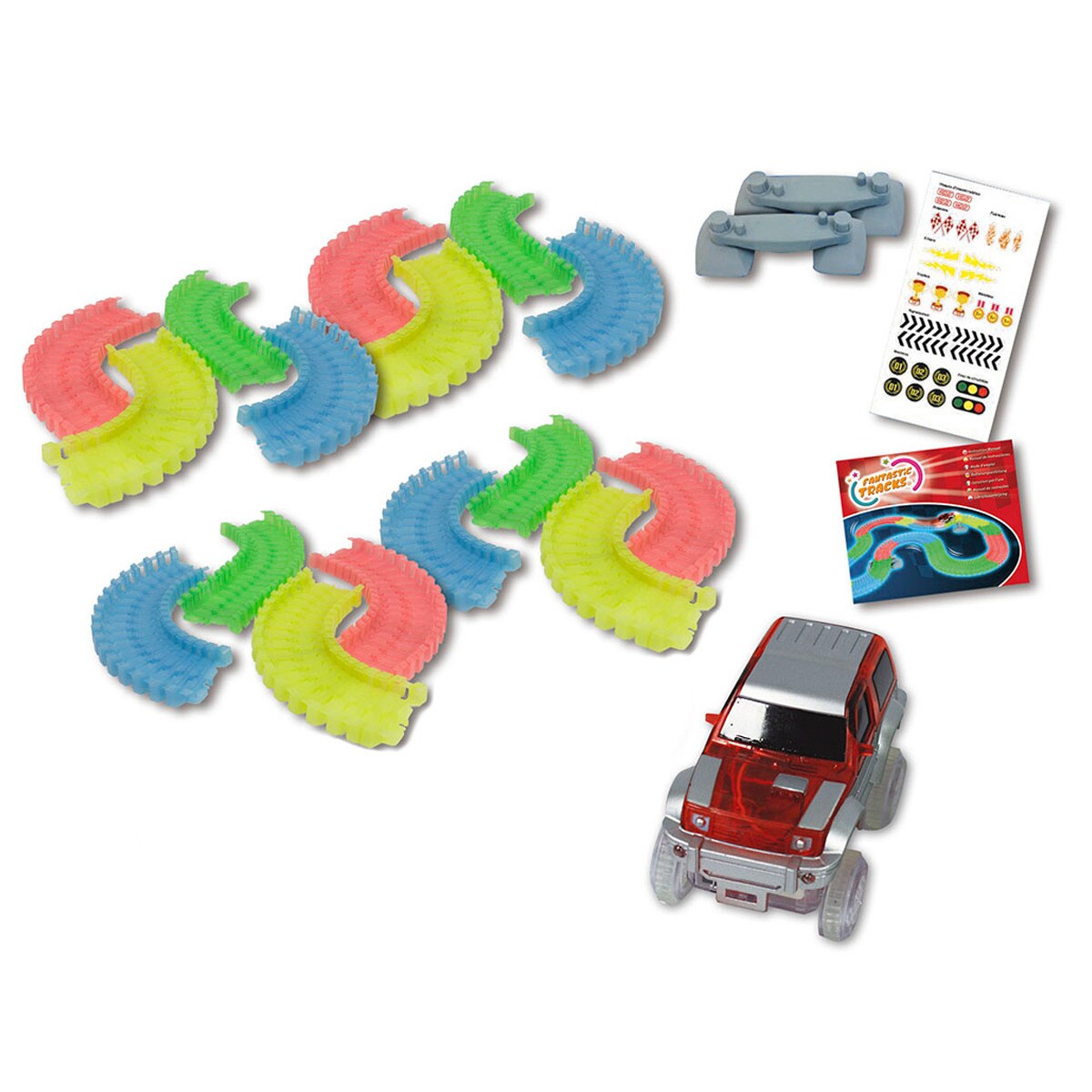 Fantastic Tracks® Autorennbahn - Rennstrecke mit Auto Fantastic Tracks 162 Teile