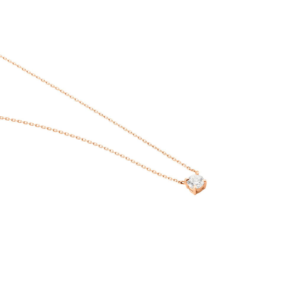 Collier Colby Or Rose Oxyde De Zirconium