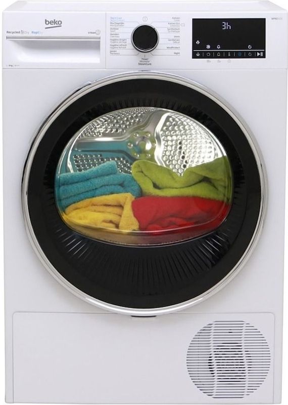 Beko B5T68247T - Hybride Wasdroger - Energiezuinig - 15 Programma's