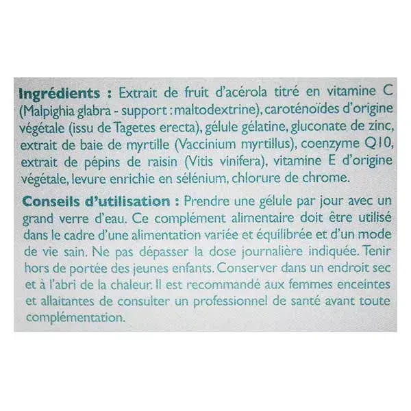 Exopharm Luteine Vision + Zinc 40 gélules