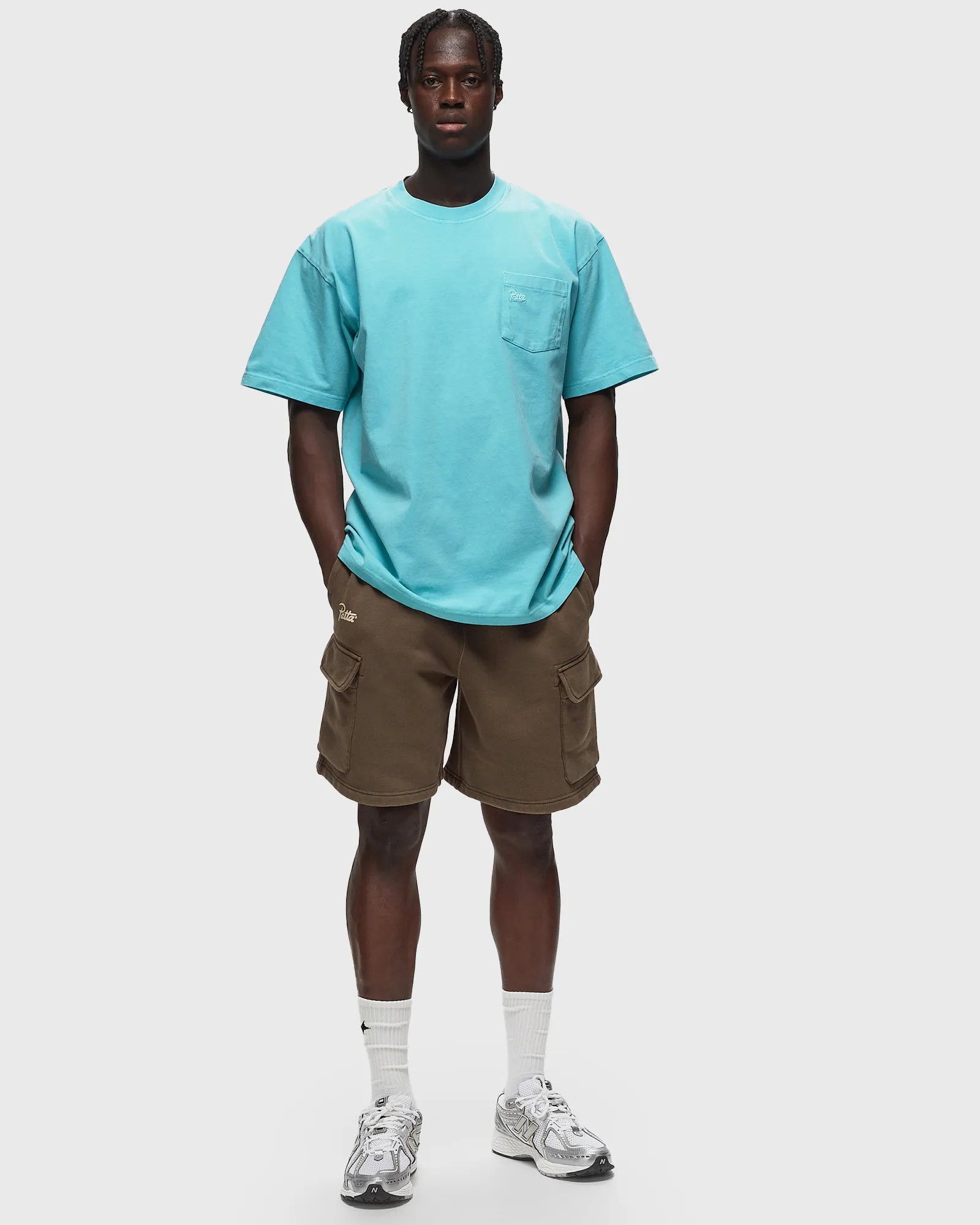 PATTA Classic Washed Cargo Jogging Shorts