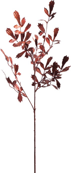 Jasaco kunsttak blad met glitter 40 cm koper
