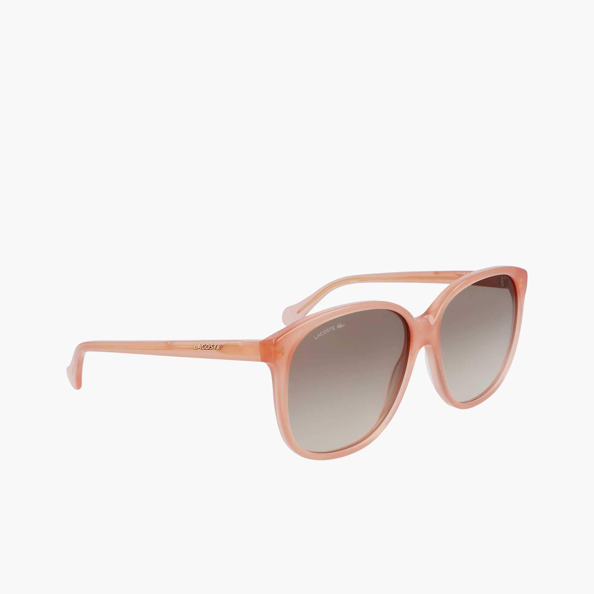Lunettes de soleil rectangulaires Oversize Look en acétate Lunettes de soleil - Rose - Lacoste - Femme