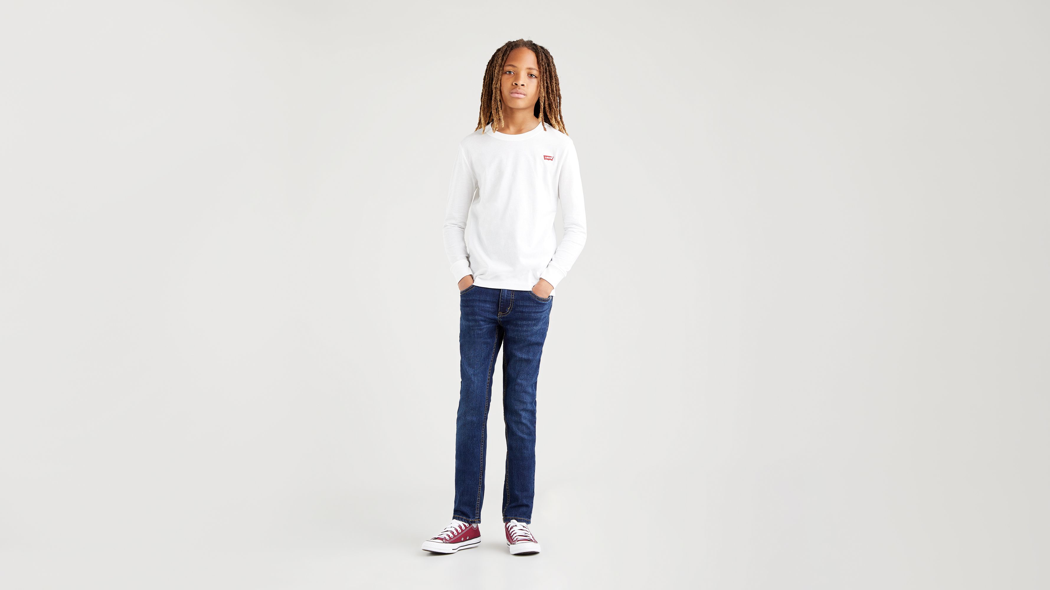 Jean skinny 510™ pour adolescent - Machu Picchu - Bleu