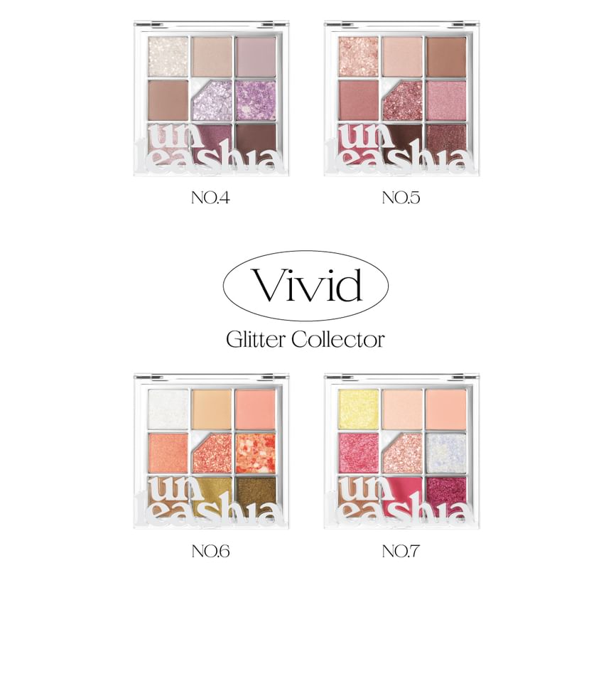 UNLEASHIA - Glitterpedia Oogpalette - 7 Soorten