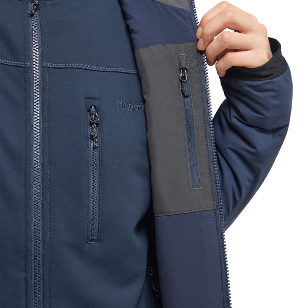 Doudoune randonnée HAGLÖFS MIMIC ALERT HOOD W TARN BLUE