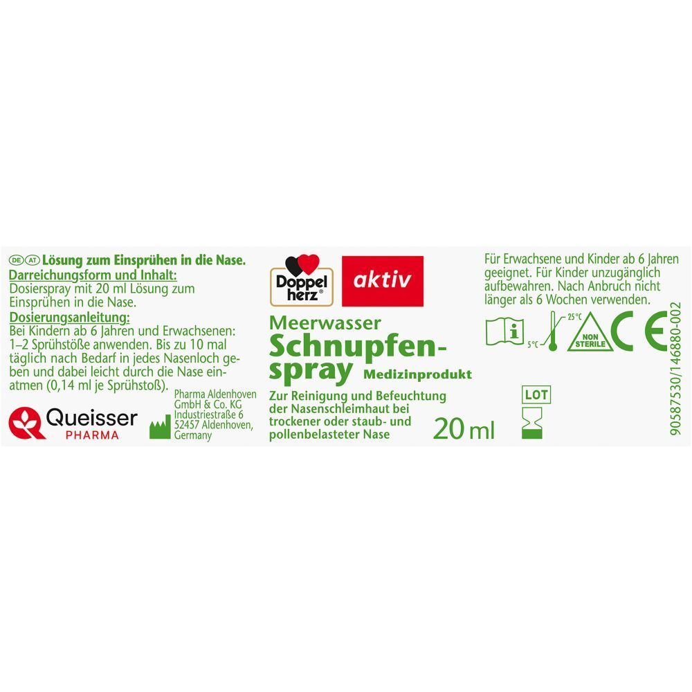 Doppelherz® Meerwasser Schnupfenspray