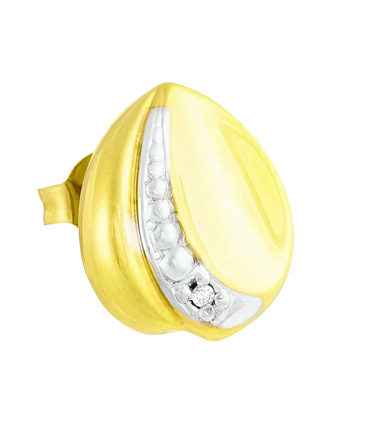 Ohrstecker in Bicolor mit Diamanten